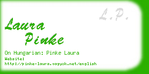 laura pinke business card